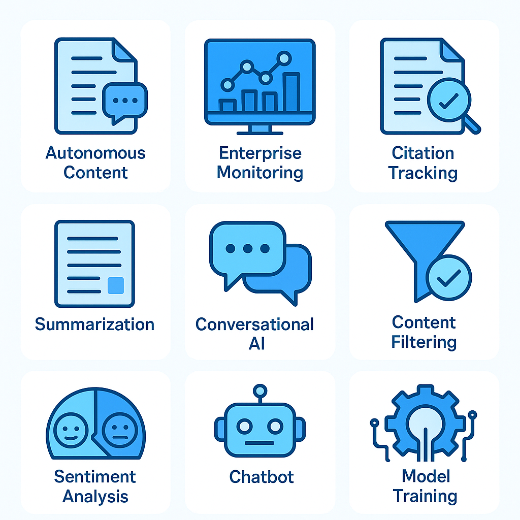 comparison infographic of the 9 best LLM optimization tools for AI visibility in 2026
